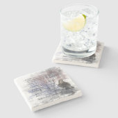 エドガー・アレン・ポー"レイヴン"渡り鳥ハロウィーン ストーンコースター (横)