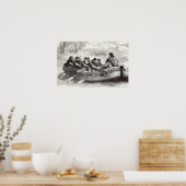 エドガー・ザ・パシフィックは川を漕ぎ下ろされている ポスター (キッチン)