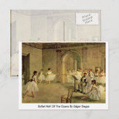 エドガー・デガのオペラのバレエ館 ポストカード (正面/裏面)
