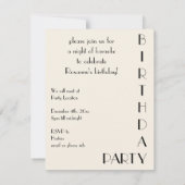 エドガー・デガのカフェコンサートでは、カラオケパーティー 招待状 (裏面)