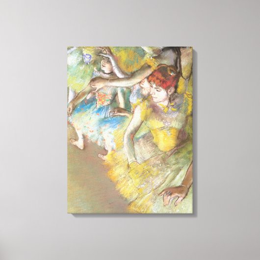 エドガー・デガのステージでバレエダンサー キャンバスプリント (正面)