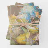 エドガー・デガのステージでバレエダンサー ラッピングペーパーシート (インサイチュ)