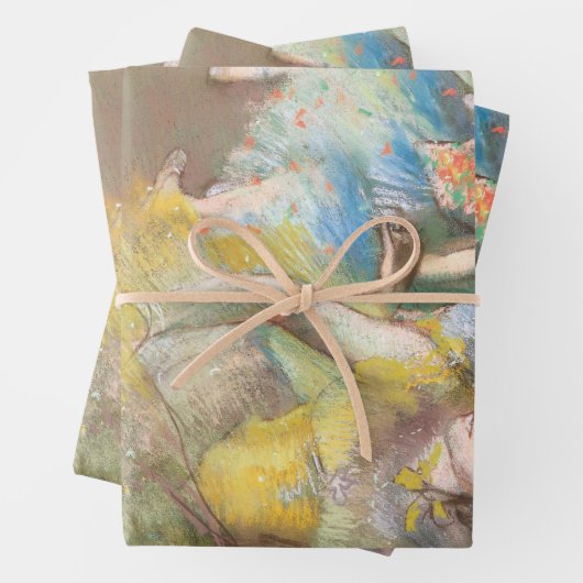 エドガー・デガのステージでバレエダンサー ラッピングペーパーシート (インサイチュ)