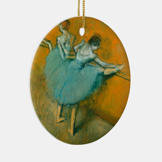 エドガー・デガのダンサーがバー絵画の作品に セラミックオーナメント (右)