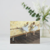 エドガー·デガのバレで練習するダンサー ポストカード (スタンド正面)