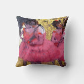 エドガー・デガのバレエ前のピンクのダンサー クッション (裏面)