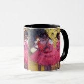 エドガー・デガのバレエ前のピンクのダンサー マグカップ (正面右)