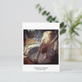 エドガー・デガの浴槽内の女性 ポストカード (スタンド正面)