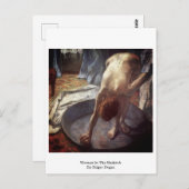 エドガー・デガの浴槽内の女性 ポストカード (正面/裏面)
