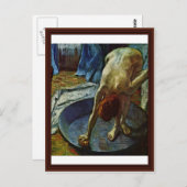 エドガー・デガの浴槽内の女性 ポストカード (正面/裏面)