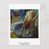 エドガー・デガの浴槽内の女性 ポストカード (正面)