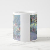 エドガー・デガの翼でバレエダンサー ジャンボコーヒーマグカップ (正面)