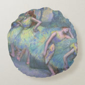 エドガー・デガの翼でバレエダンサー ラウンドクッション (裏面)