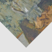 エドガー・デガの花の花瓶と女性 薄葉紙 (詳細)