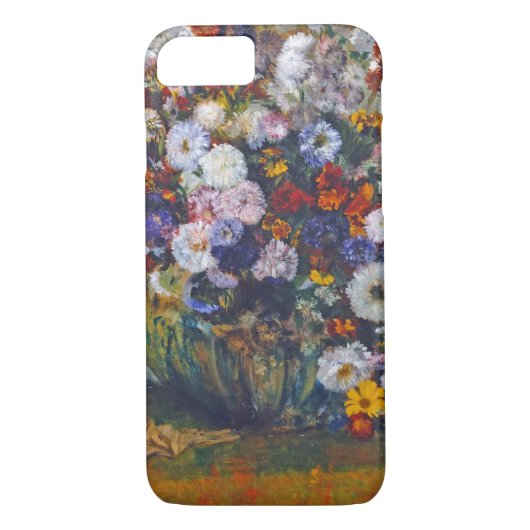 エドガー・デガの花の花瓶と女性 Case-Mate iPhoneケース (裏面)