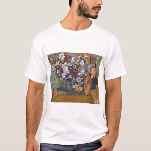 エドガー・デガの花の花瓶と女性 Tシャツ (正面)