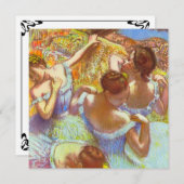 エドガー・デガの青い舞踏家 招待状 (正面/裏面)