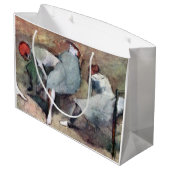 エドガー・デガの靴を結ぶダンサー ラージペーパーバッグ (裏面アングル)