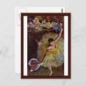 エドガー・デガスによるアラベスクの終焉 ポストカード (正面/裏面)