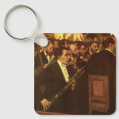エドガー・デガスによるオペラのオーケストラ、ヴィンテージ・アート キーホルダー (正面)