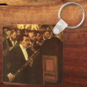 エドガー・デガスによるオペラのオーケストラ、ヴィンテージ・アート キーホルダー (裏面)