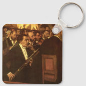 エドガー・デガスによるオペラのオーケストラ、ヴィンテージ・アート キーホルダー (裏面)