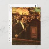 エドガー・デガスによるオペラのオーケストラ、ヴィンテージ・アート ポストカード (正面/裏面)