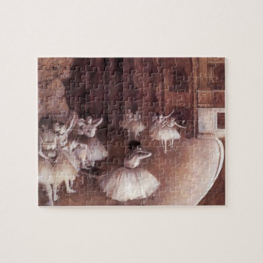 エドガー・デガスによるステージでのバレエリハーサル ジグソーパズル (横)