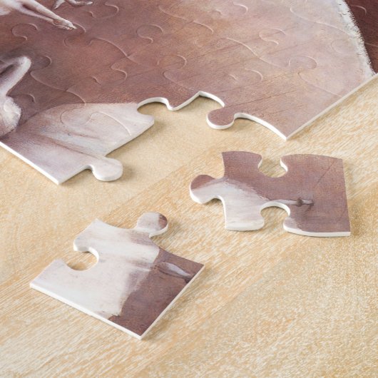 エドガー・デガスによるステージでのバレエリハーサル ジグソーパズル (側面)