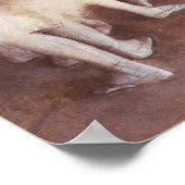 エドガー・デガスによるステージでのバレエリハーサル ポスター (角)