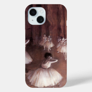 エドガー・デガスによるステージでのバレエリハーサル iPhone 15ケース