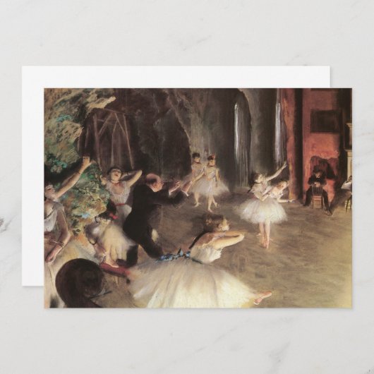 エドガー・デガスによるステージのリハーサル (正面/裏面)