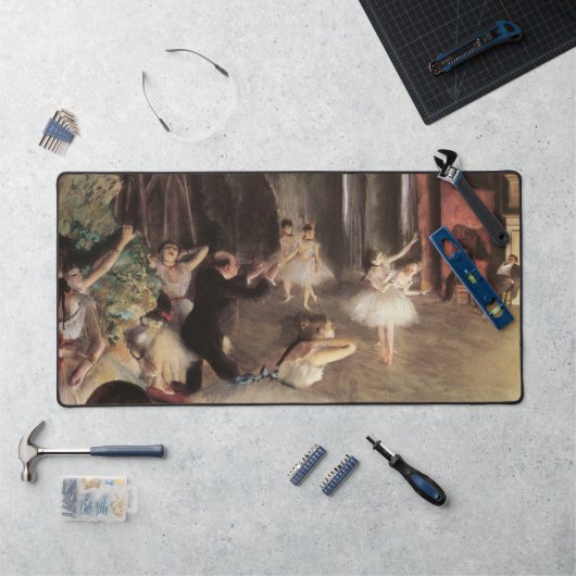 エドガー・デガスによるステージのリハーサル デスクマット (ワークステーション)