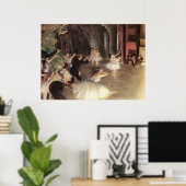 エドガー・デガスによるステージのリハーサル ポスター (ホームオフィス)