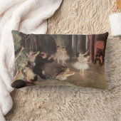 エドガー・デガスによるステージのリハーサル ランバークッション (ブランケット)