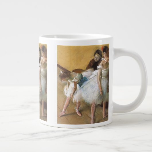 エドガー・デガスによるダンスの試験、ヴィンテージ・バレエ ジャンボコーヒーマグカップ (右)