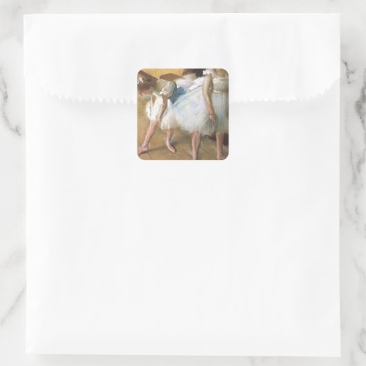 エドガー・デガスによるダンスの試験、ヴィンテージ・バレエ スクエアシール (バッグ)