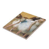 エドガー・デガスによるダンスの試験、ヴィンテージ・バレエ タイル (側面)