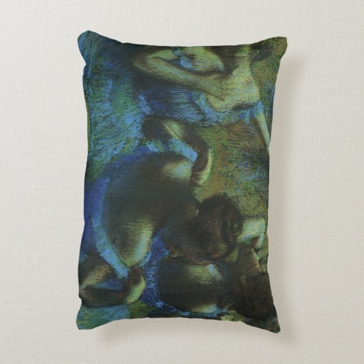エドガー・デガスによるブルーダンサー、ヴィンテージ印象派 アクセントクッション (裏面(縦))