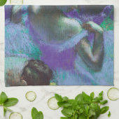 エドガー・デガスによるブルーダンサー、ヴィンテージ印象派 キッチンタオル (折り畳み)