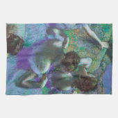 エドガー・デガスによるブルーダンサー、ヴィンテージ印象派 キッチンタオル (横)