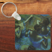 エドガー・デガスによるブルーダンサー、ヴィンテージ印象派 キーホルダー (正面)