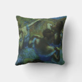 エドガー・デガスによるブルーダンサー、ヴィンテージ印象派 クッション (裏面)