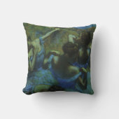 エドガー・デガスによるブルーダンサー、ヴィンテージ印象派 クッション (正面)