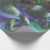 エドガー・デガスによるブルーダンサー、ヴィンテージ印象派 ラッピングペーパー (角)