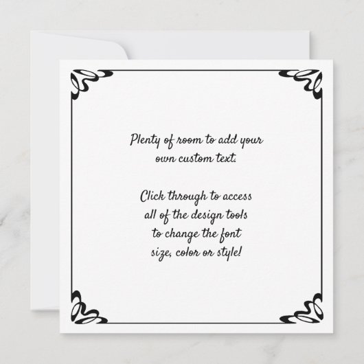 エドガー・デガスによるブルーダンサー、ヴィンテージ印象派 招待状 (裏面)