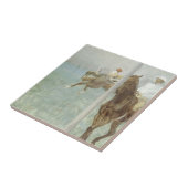 エドガー・デガスによるレース前のジョッキー タイル (側面)