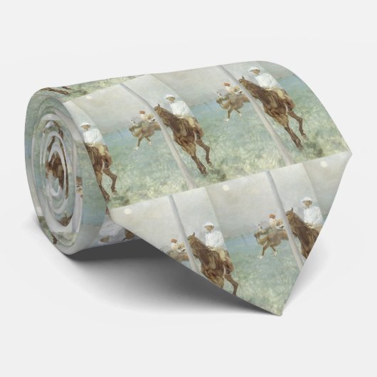 エドガー・デガスによるレース前のジョッキー ネクタイ (ロール)