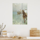 エドガー・デガスによるレース前のジョッキー ポスター (キッチン)