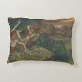 エドガー・デガスによる4人のダンサー、バレエファインアート アクセントクッション (裏面)